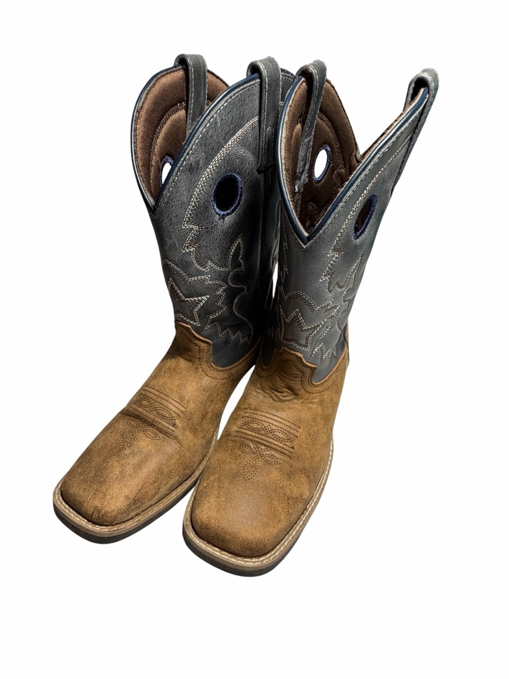 Smoky Mountain Mens Santa Fe PerformaWestern Pull-On Boots  6,5